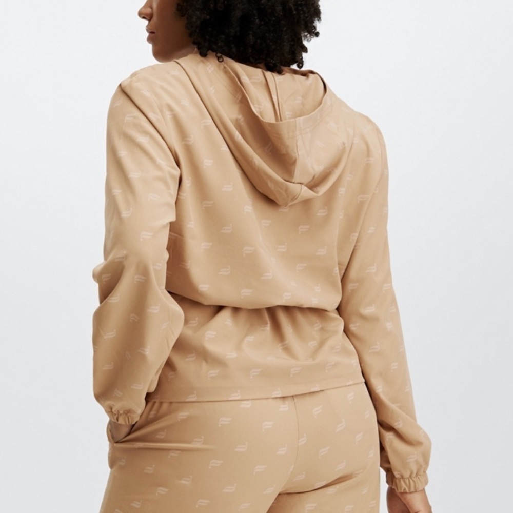 NWT Fabletics Rosa Woven Drawstring Logo Jacket - Picture 2 of 7